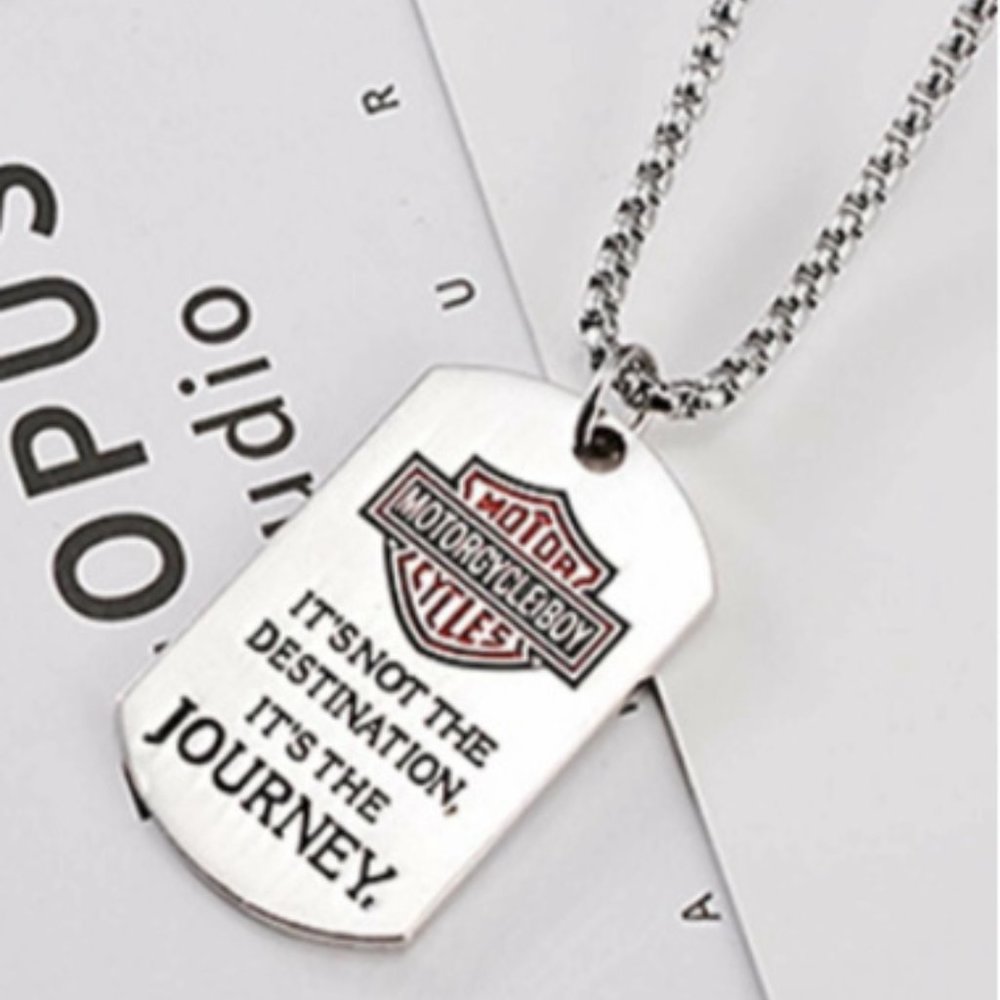 Harley-Davidson  IT'S NOT THE DESTINATION IT'S THE JOURNE Pendant Necklace